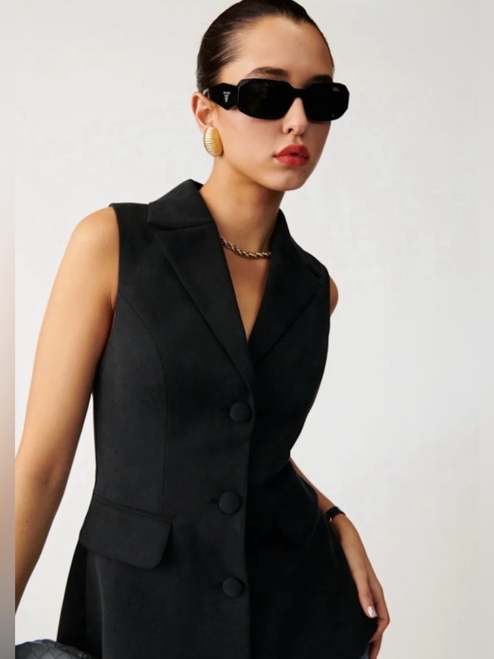 NWT Reformation Billie vest | Black size M